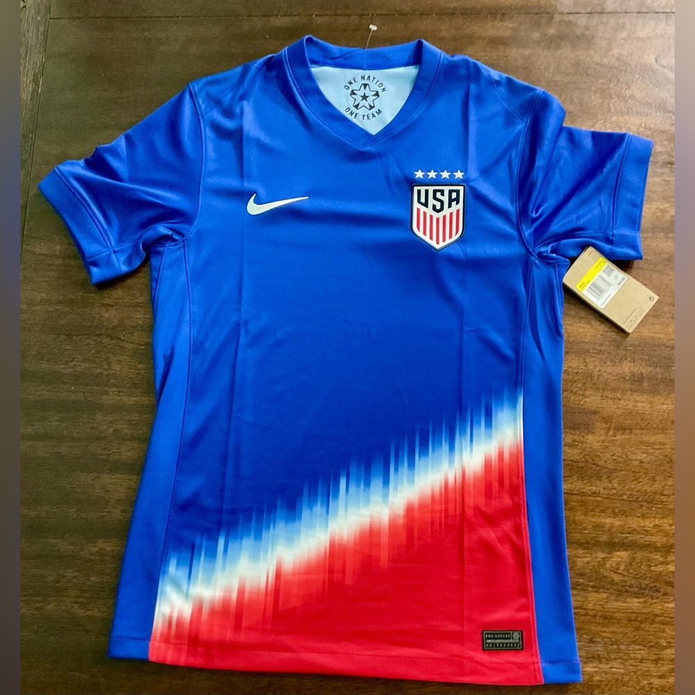 Nike USMNT USA 2024 Away Tie Dye Men’s Size Large Soccer Jersey FJ4277-418